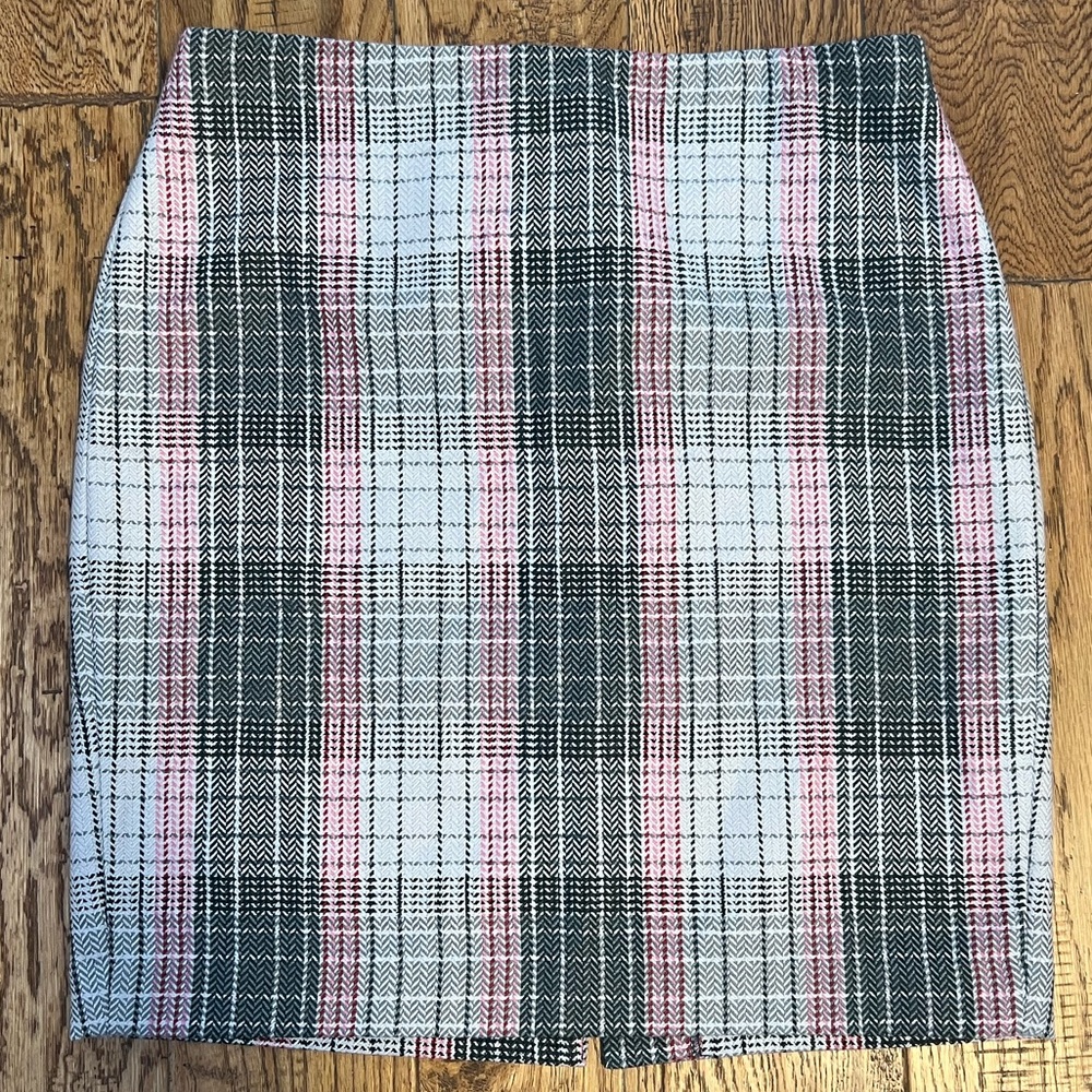 Talbots Plaid Pencil Skirt